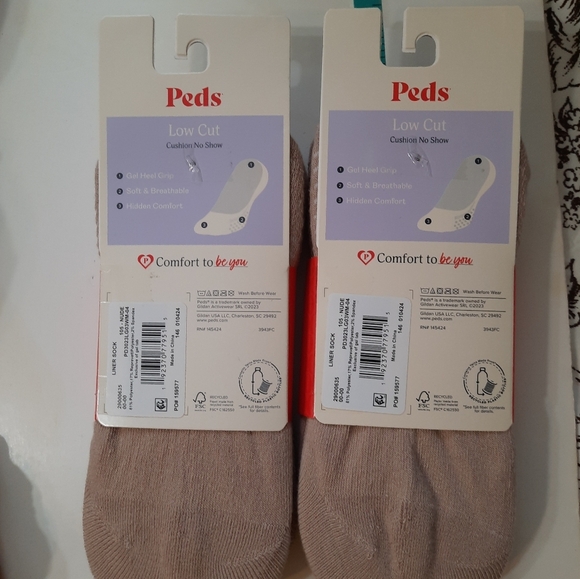 New Peds Womens Low Cut Socks Nude Color 8-12 - Picture 3 of 7